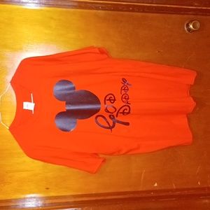 Walt Disney Mickey Mouse God daddy red t-shirt size large